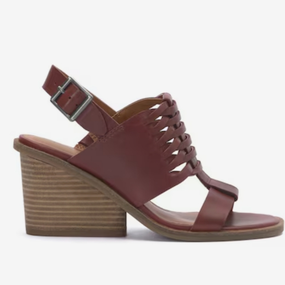 NEW Lucky Brand Lemia Sandal In Dark Brown Size 7.5